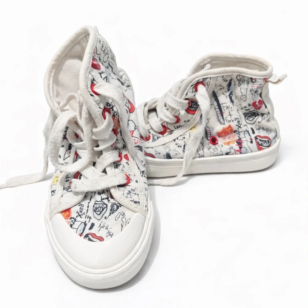 ☀️Disney Kids High-Top Sneakers with Fun Print- size 1